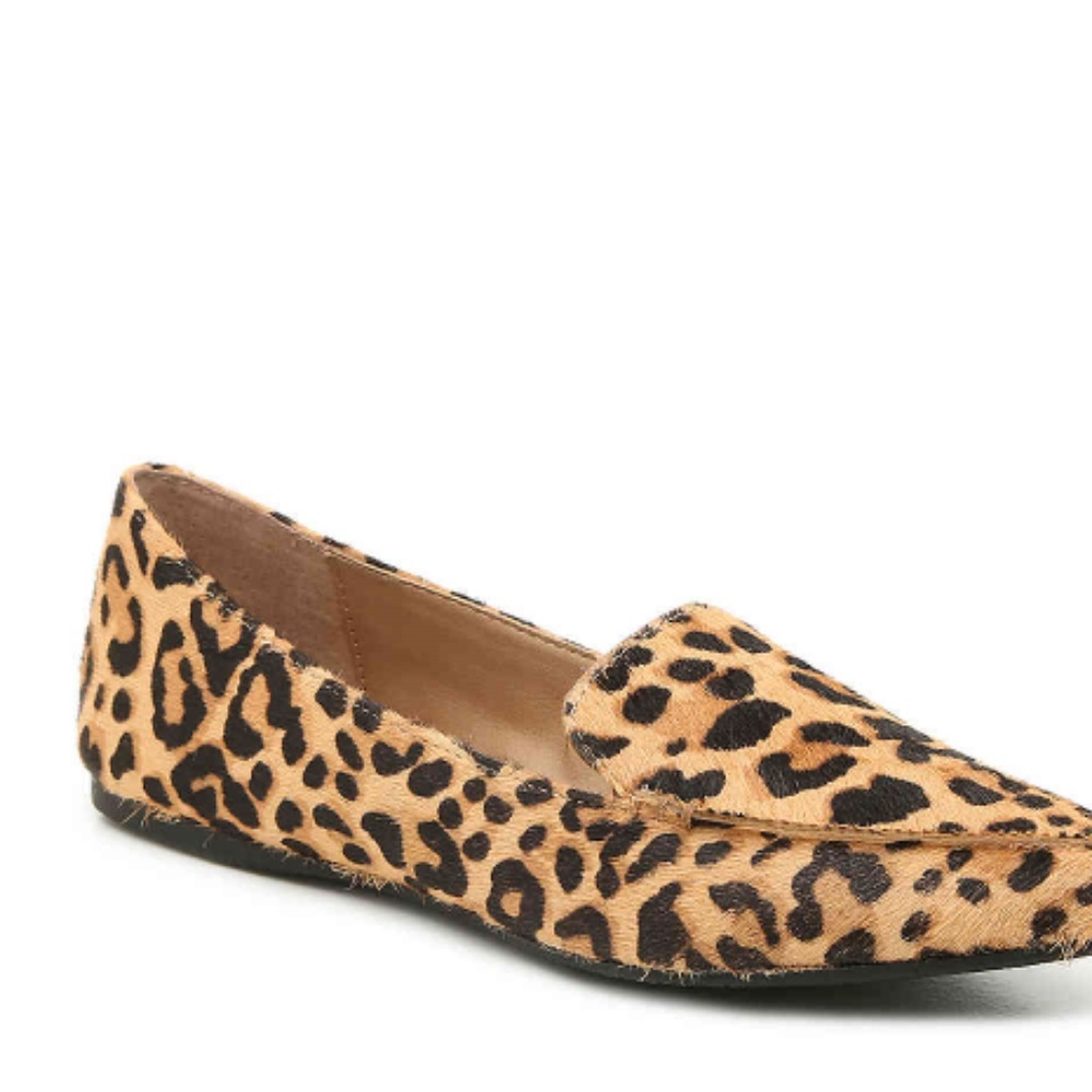 Steve Madden Feather Loafer-Black/Tan Leopard